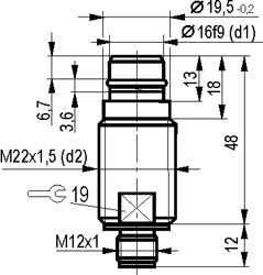 Габариты ISB WC62A8-31P-3-S4-3,5